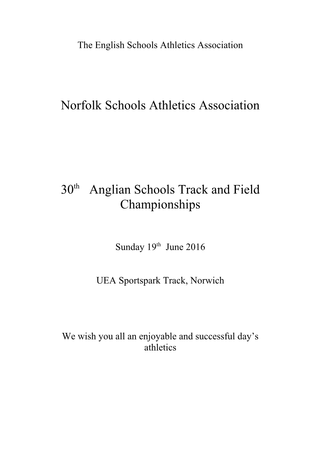 The English Schools Athletics Association