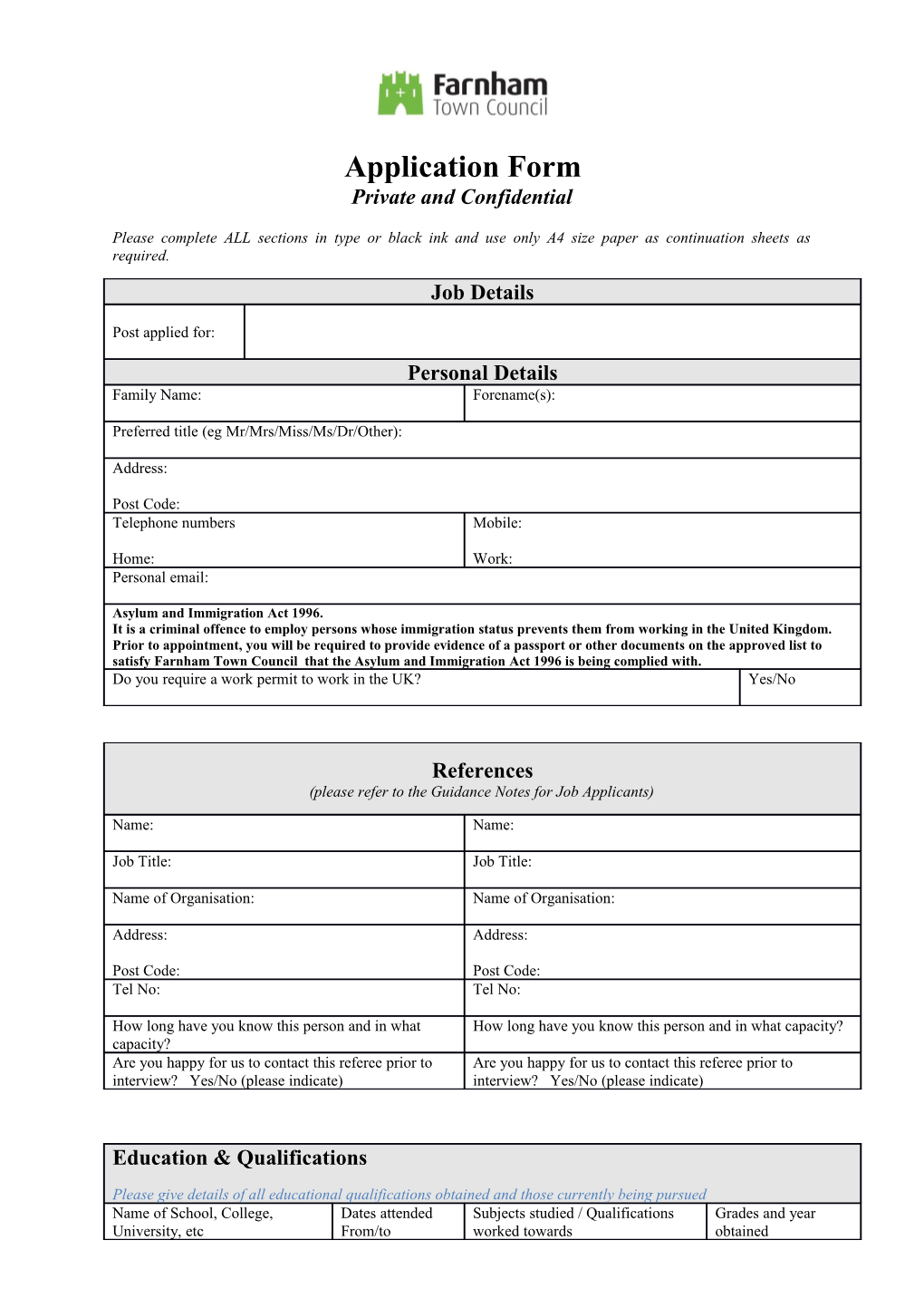 Application Form s93