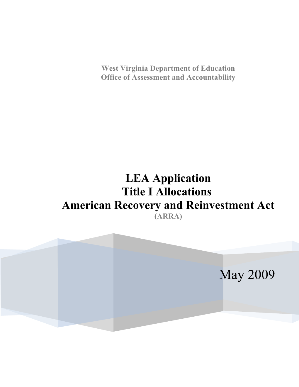 LEA Application for Title I Part a Stimulus Funding