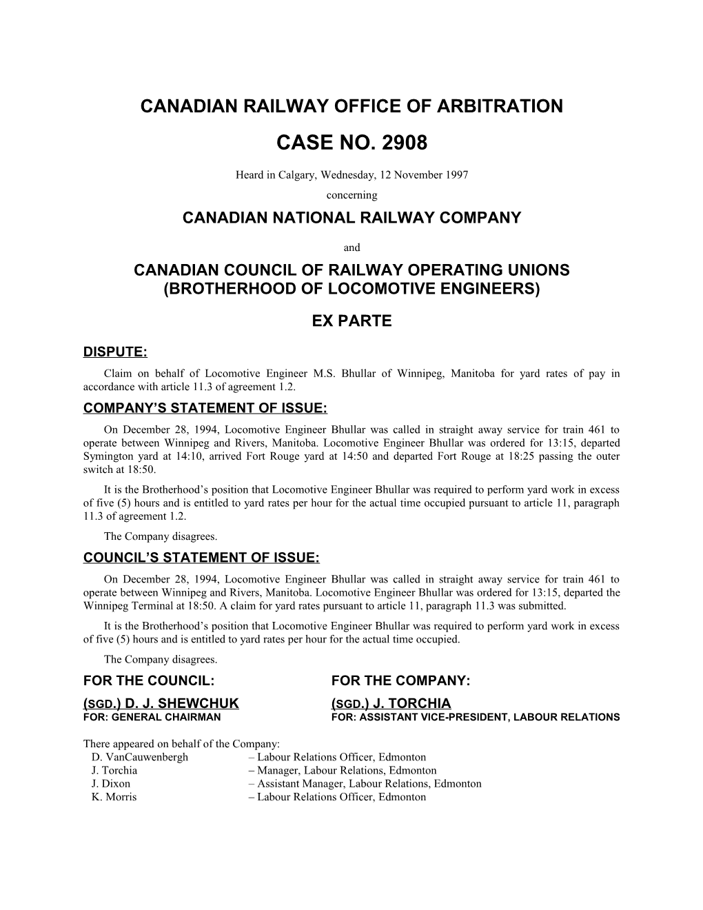 Canadian Railway Office of Arbitration s1