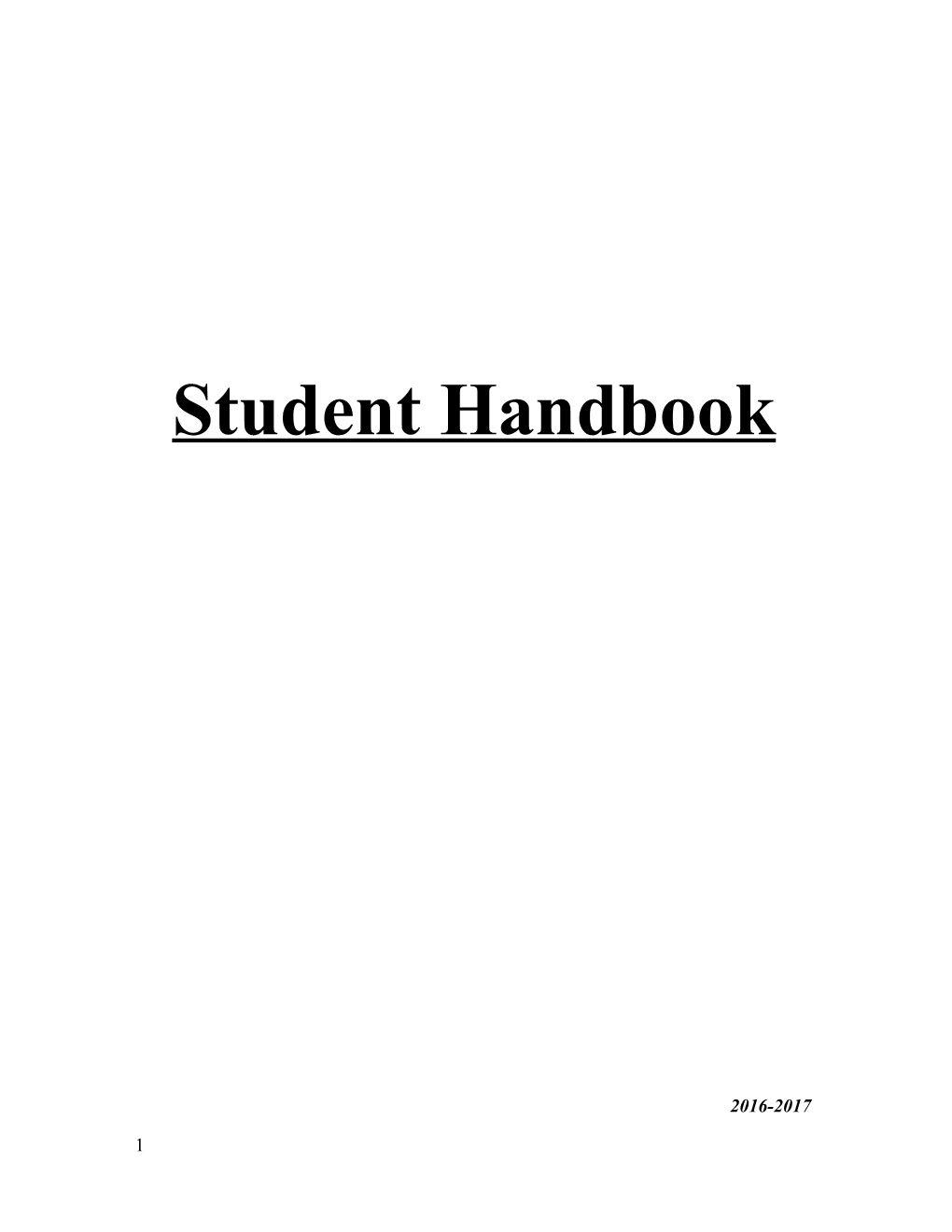 Student Handbook s10