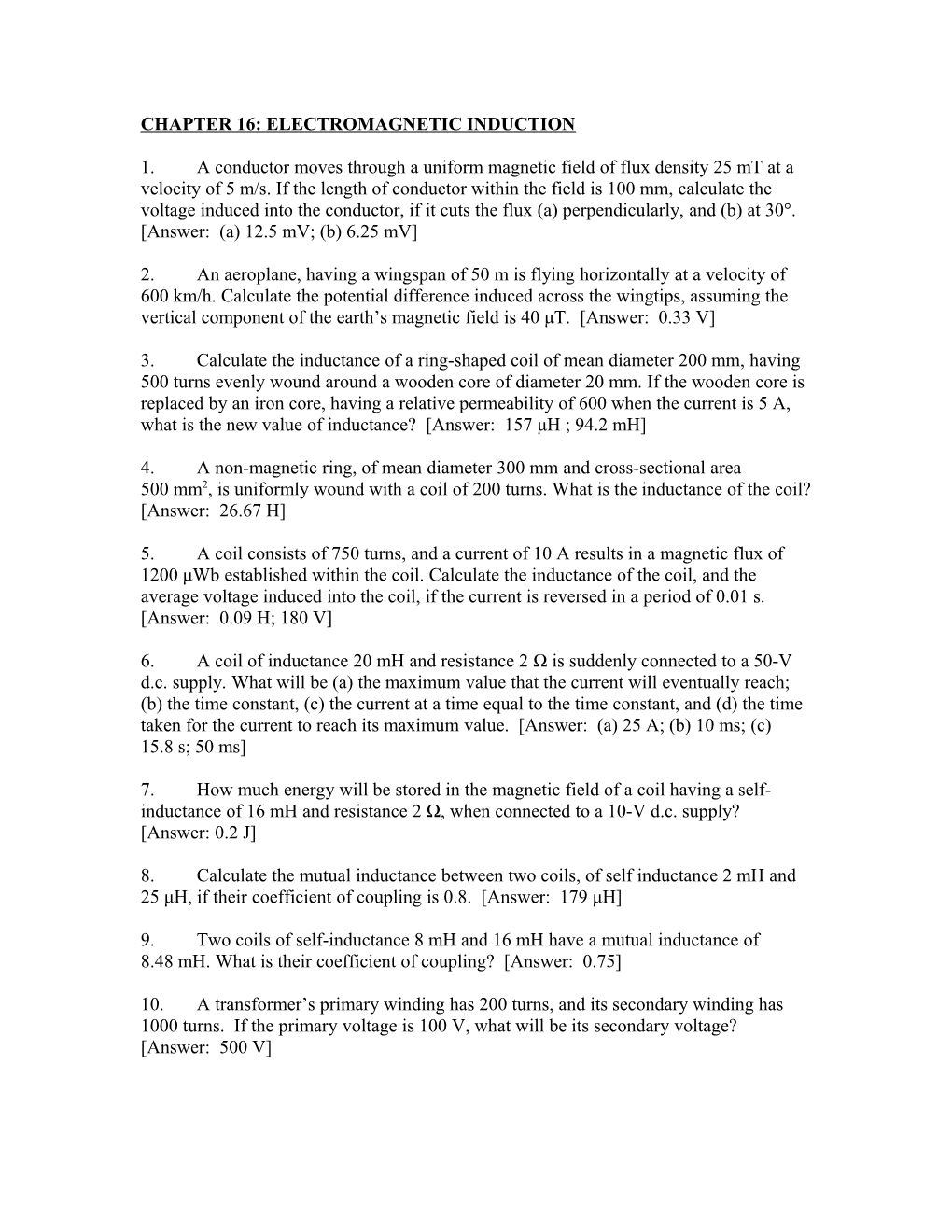 Chapter 7 : Effect of Temperature Upon Resistance