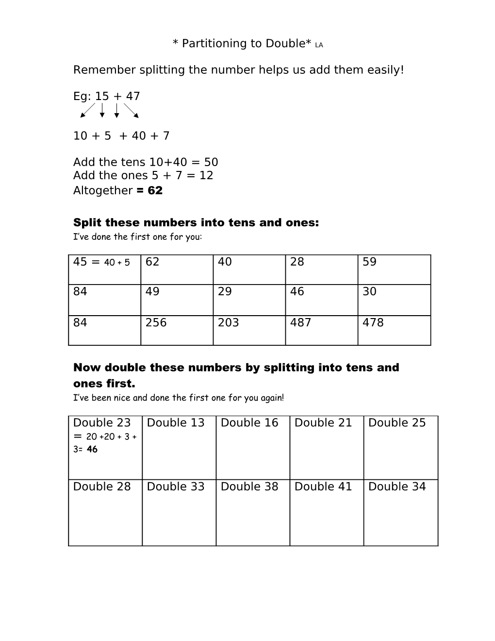 Adding Numbers Together