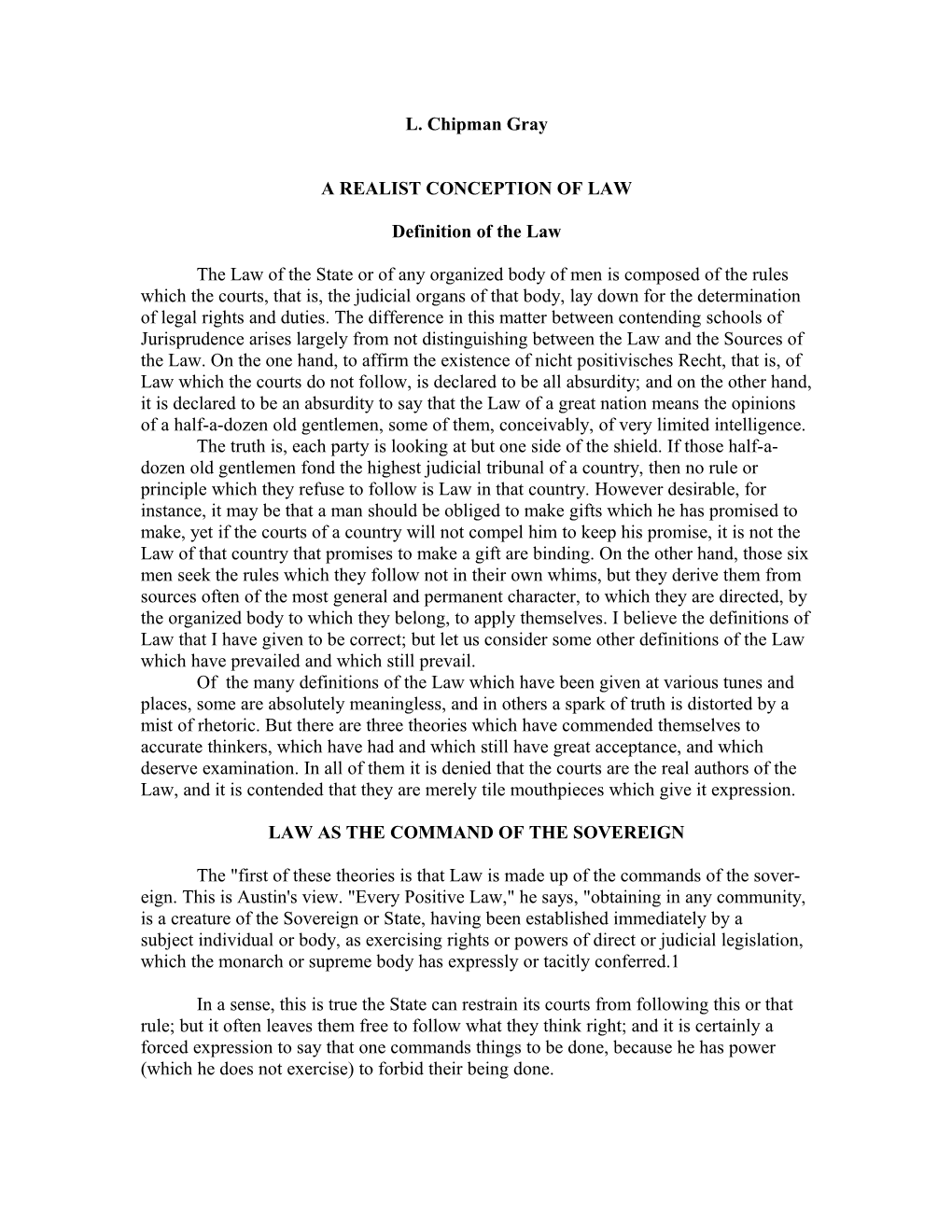 A Realist Conception of Law