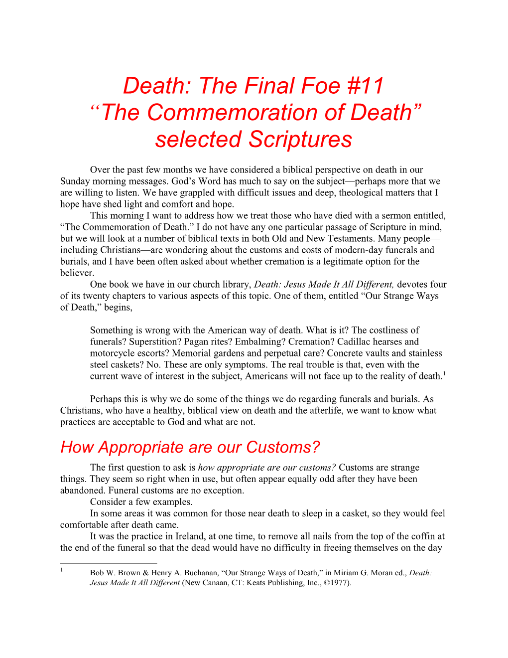 Death: the Final Foe #11