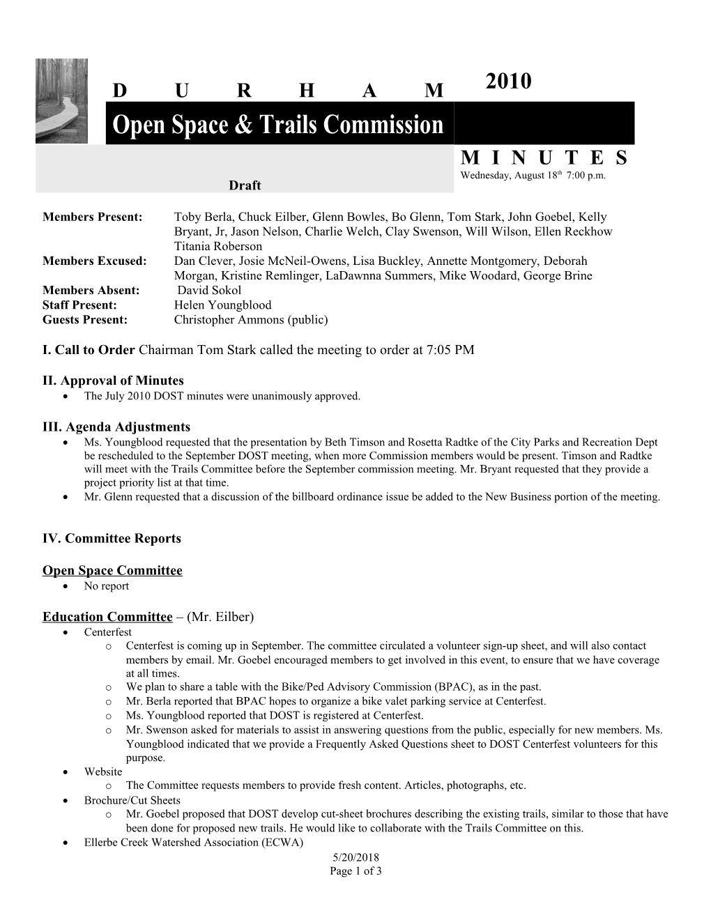 Open Space & Trails Commission s1