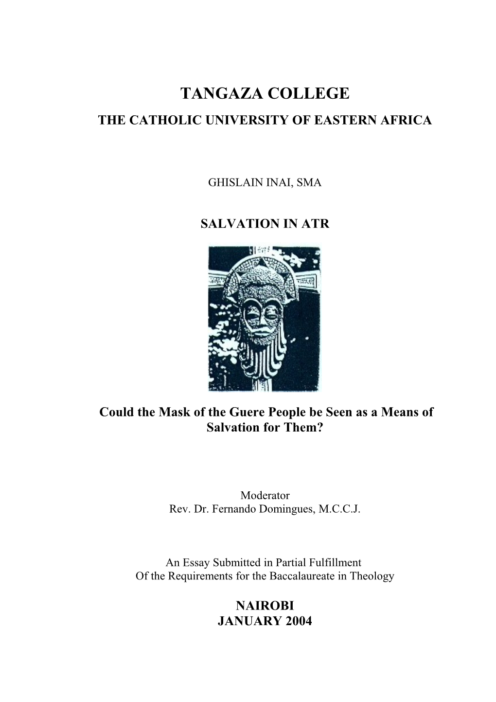 The Catholic University of Eastern Africa