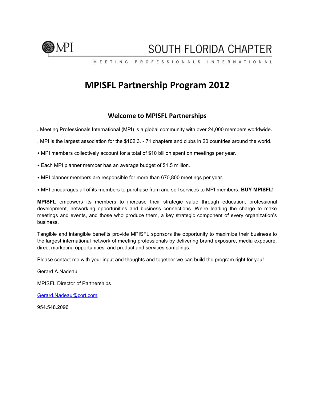 Welcome to MPISFL Partnerships
