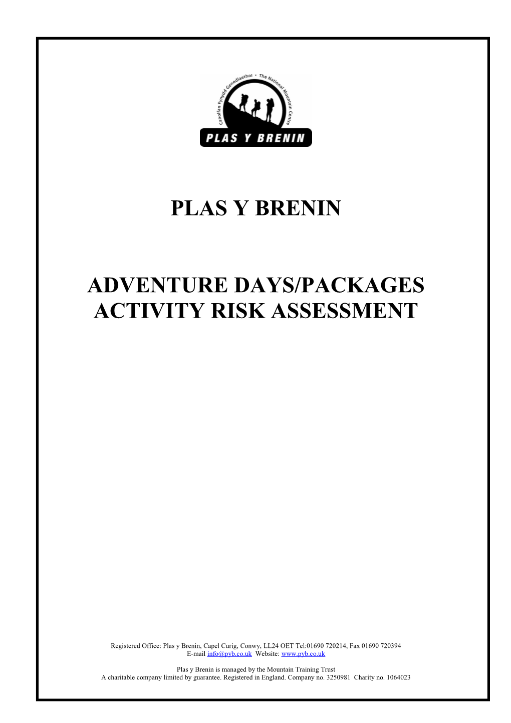 Adventure Days/Packages