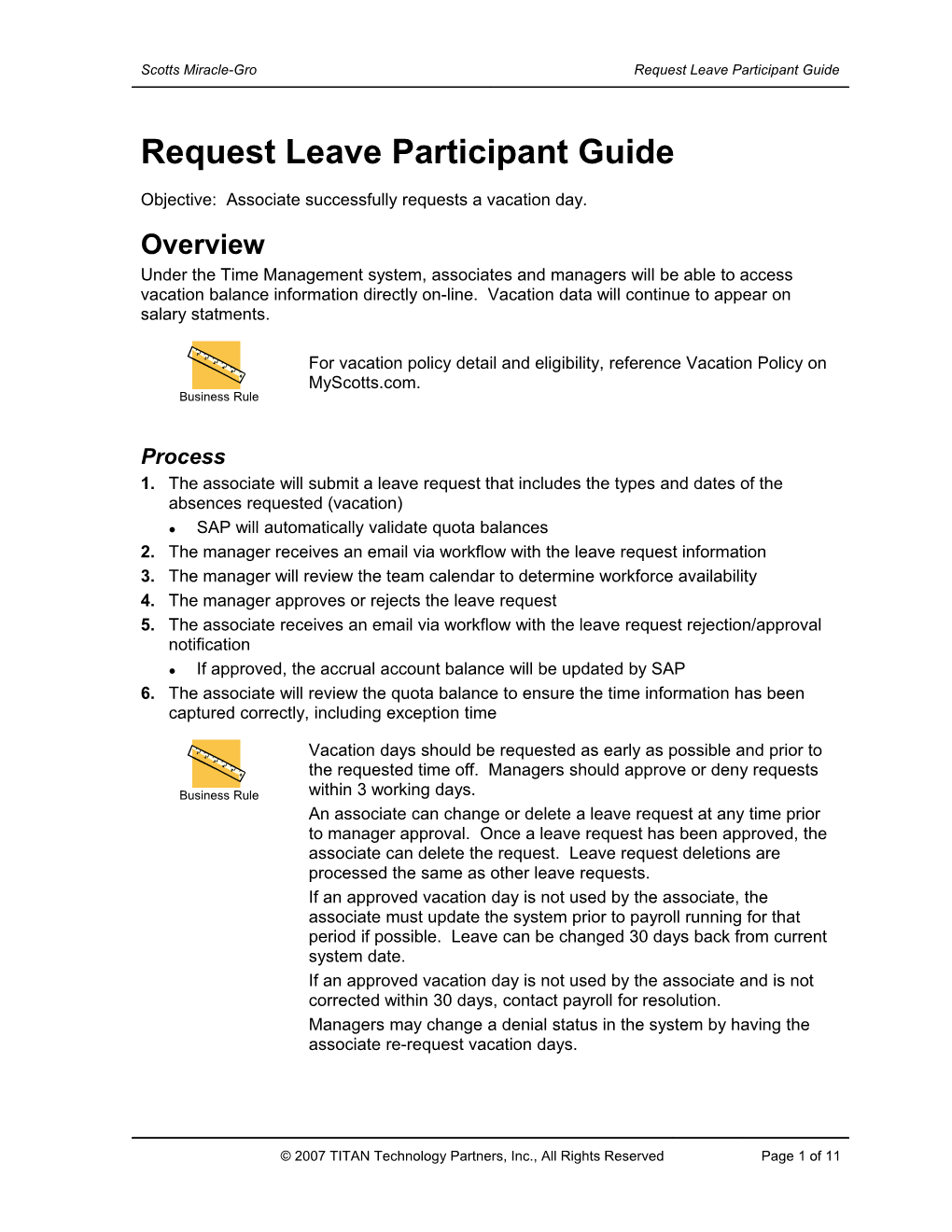Request Leave Participant Guide