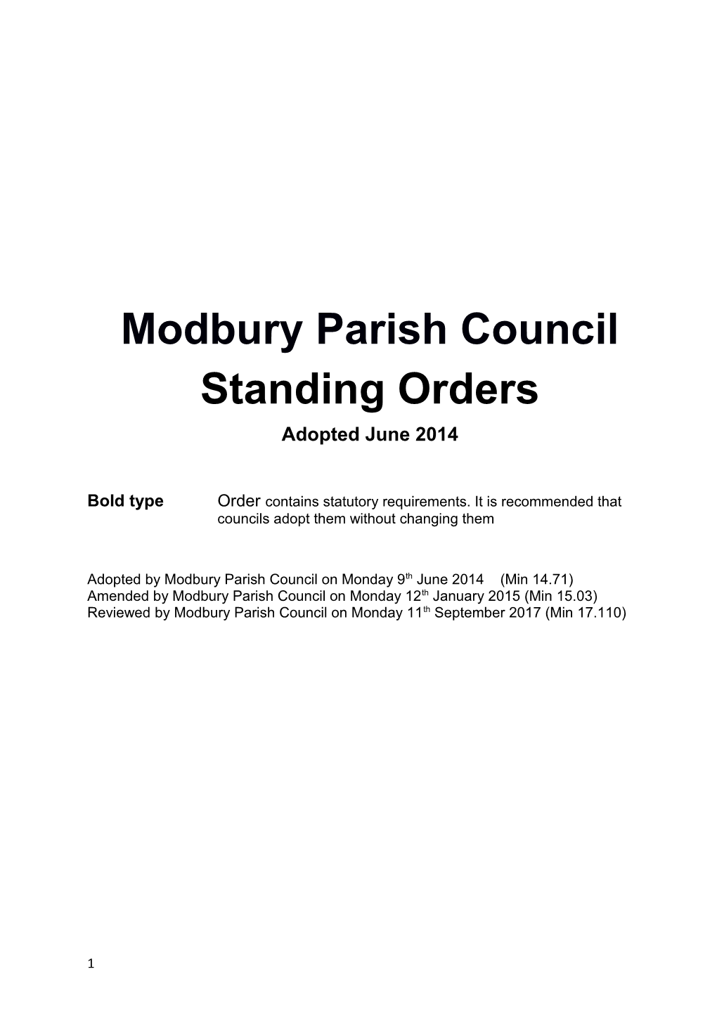 Modbury Parish Council