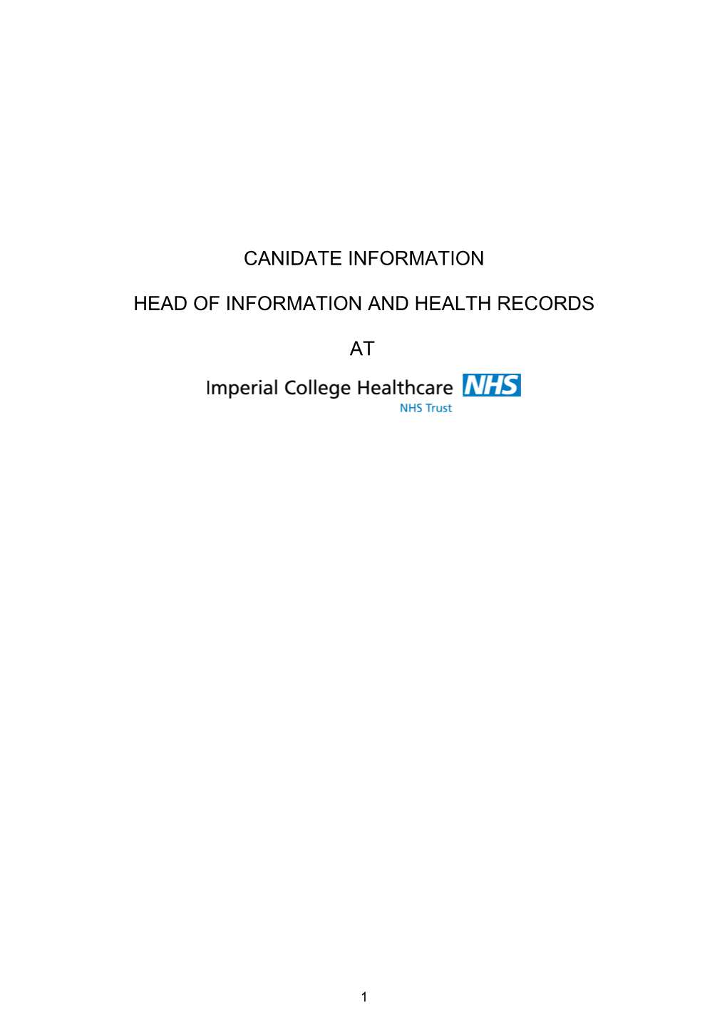 Imperial Healthcare Nhs Trust