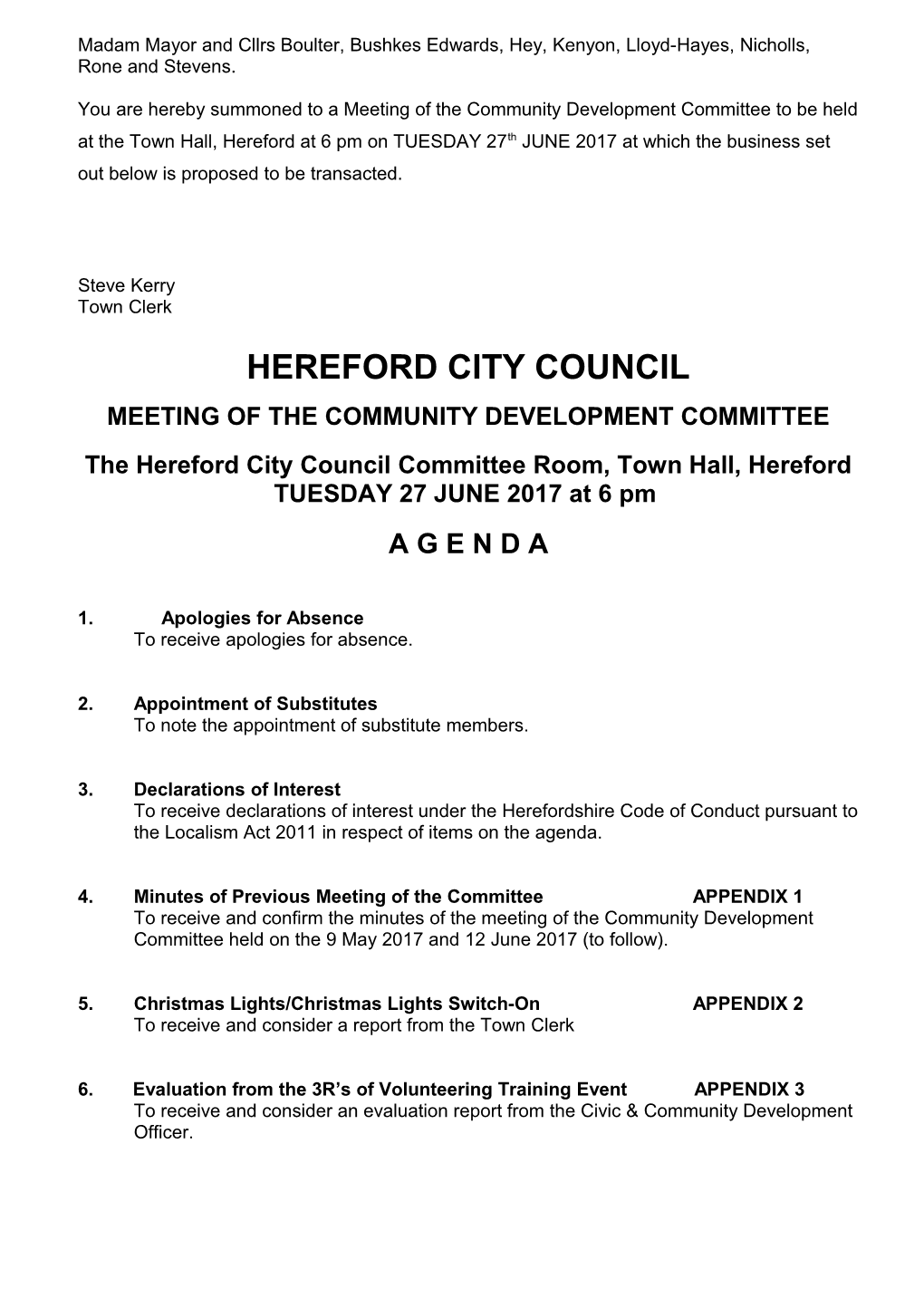Hereford City Council s2