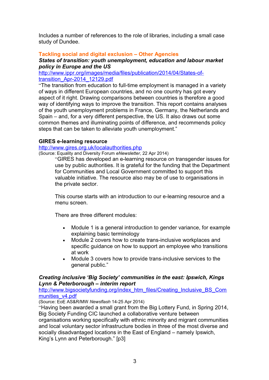 The Network Newsletter Ebulletin 1, 14 April 2008 s2