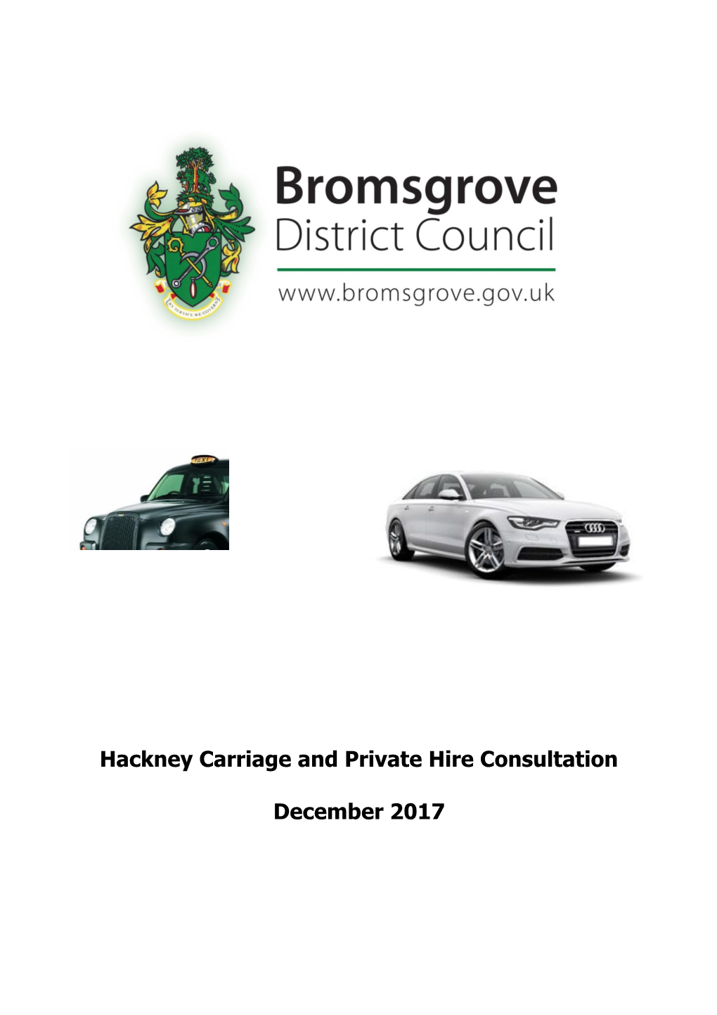 Hackney Carriage and Private Hire Consultation