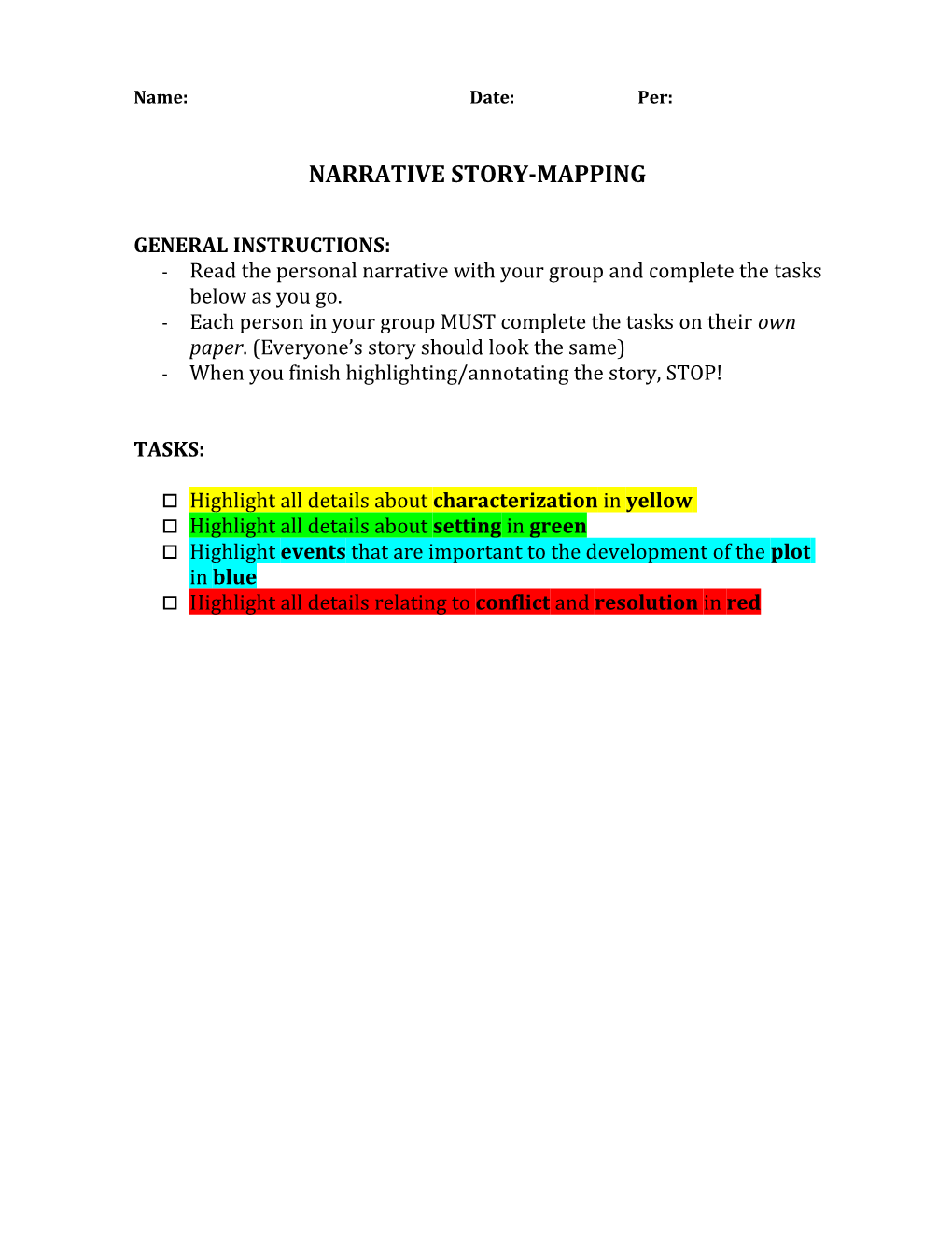 Narrative Story-Mapping