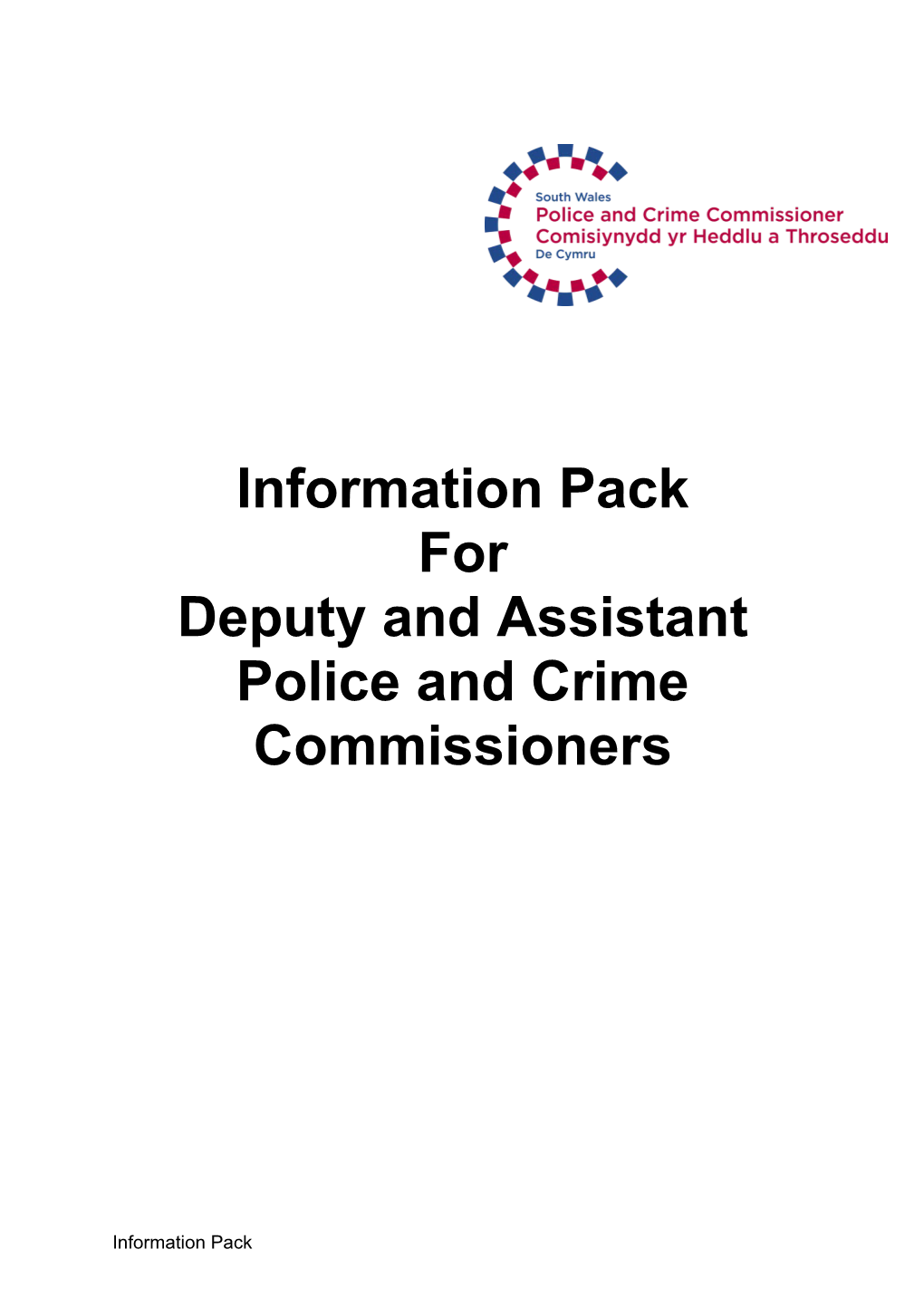 Deputy and Assistant Police and Crime Commissioner Information Pack