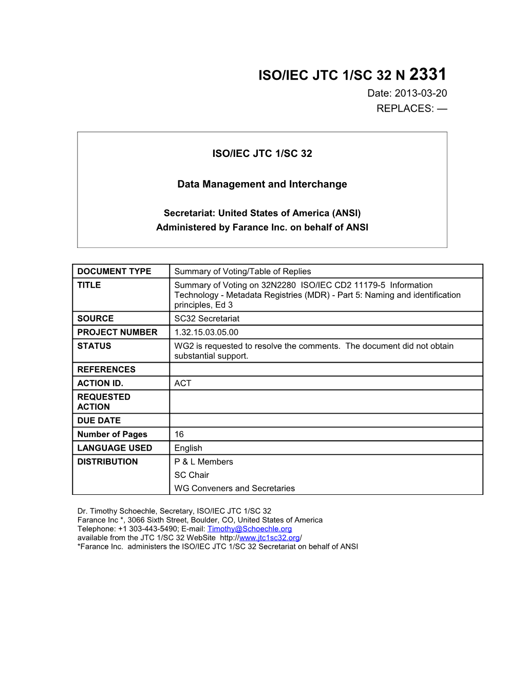 Data Management and Interchange s1