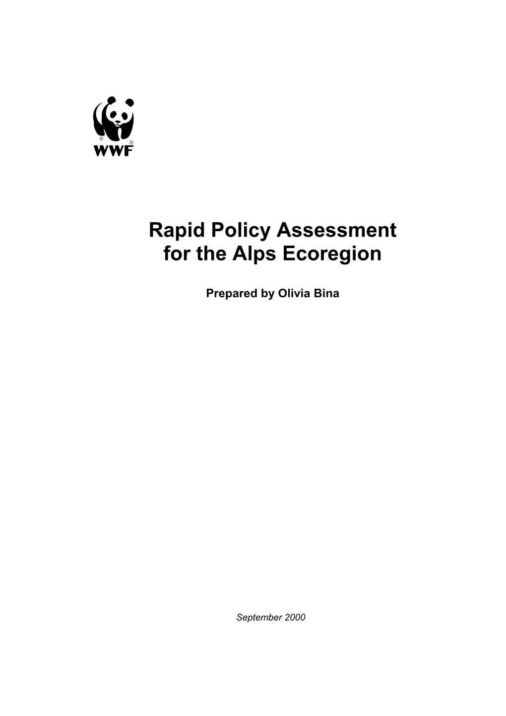 For the Alps Ecoregion