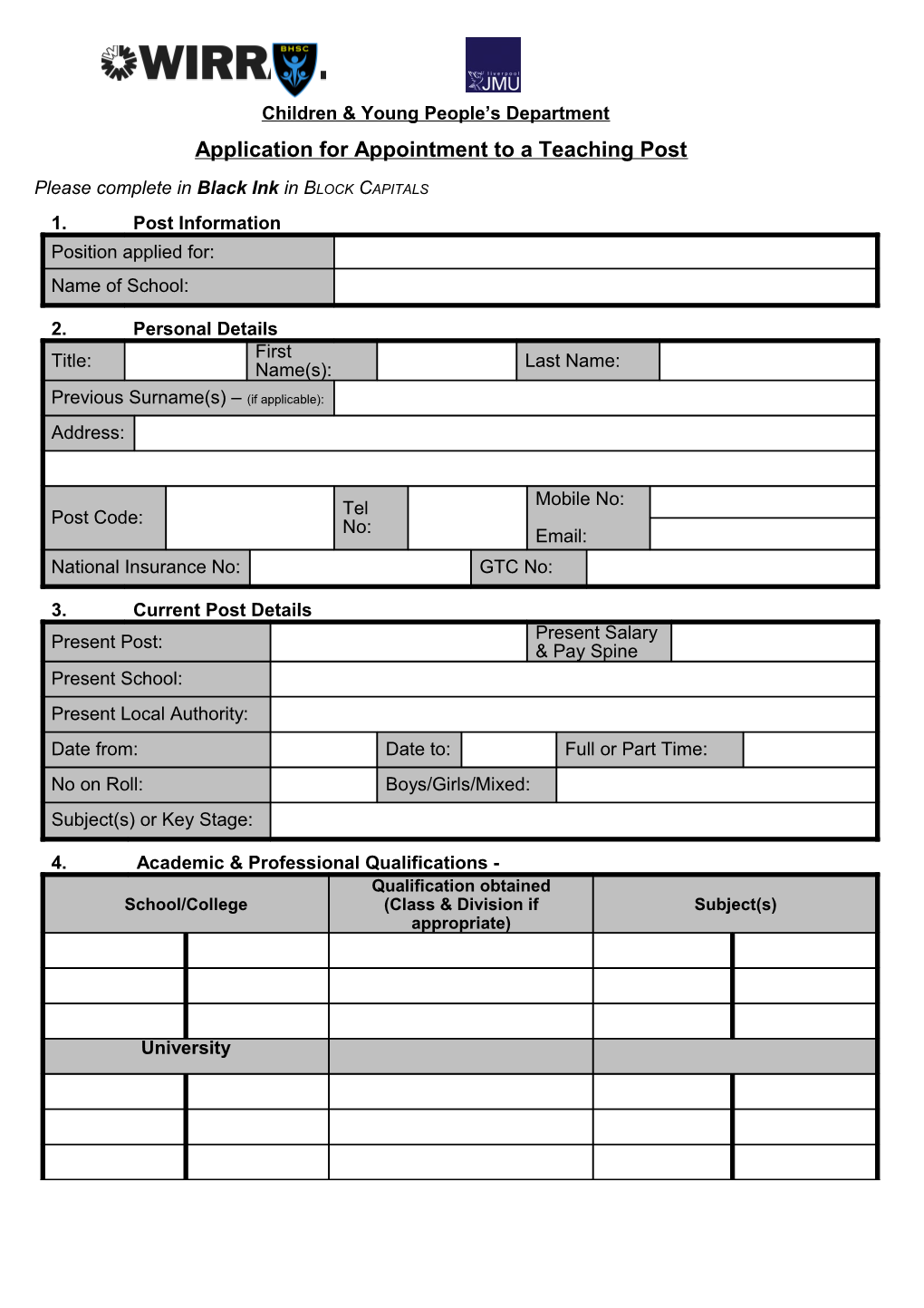 Corporate Standard Letter