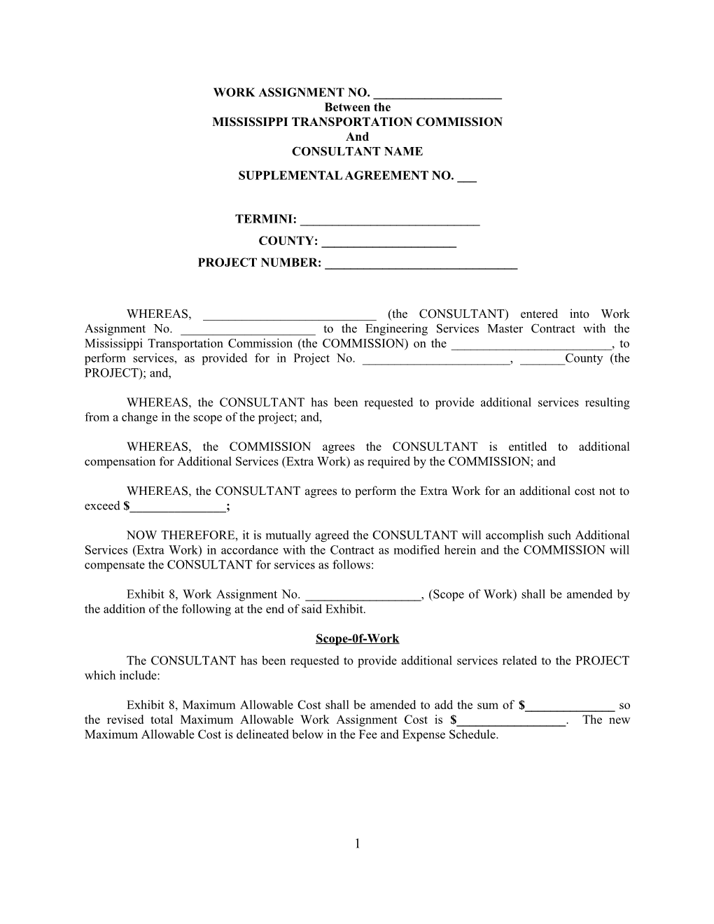 Revision of Right of Way Division Policies and Practices