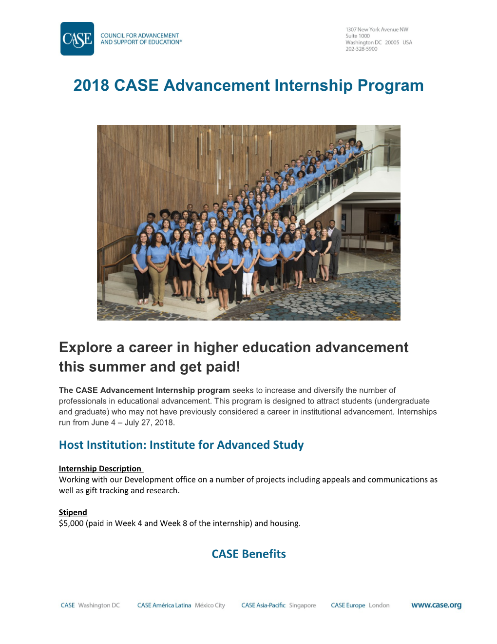 Explore a Career in Higher Education Advancement This Summer and Get Paid!