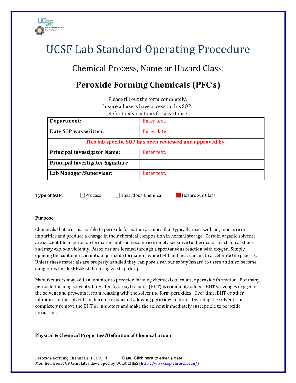 UCSF Lab Standard Operating Procedure s14