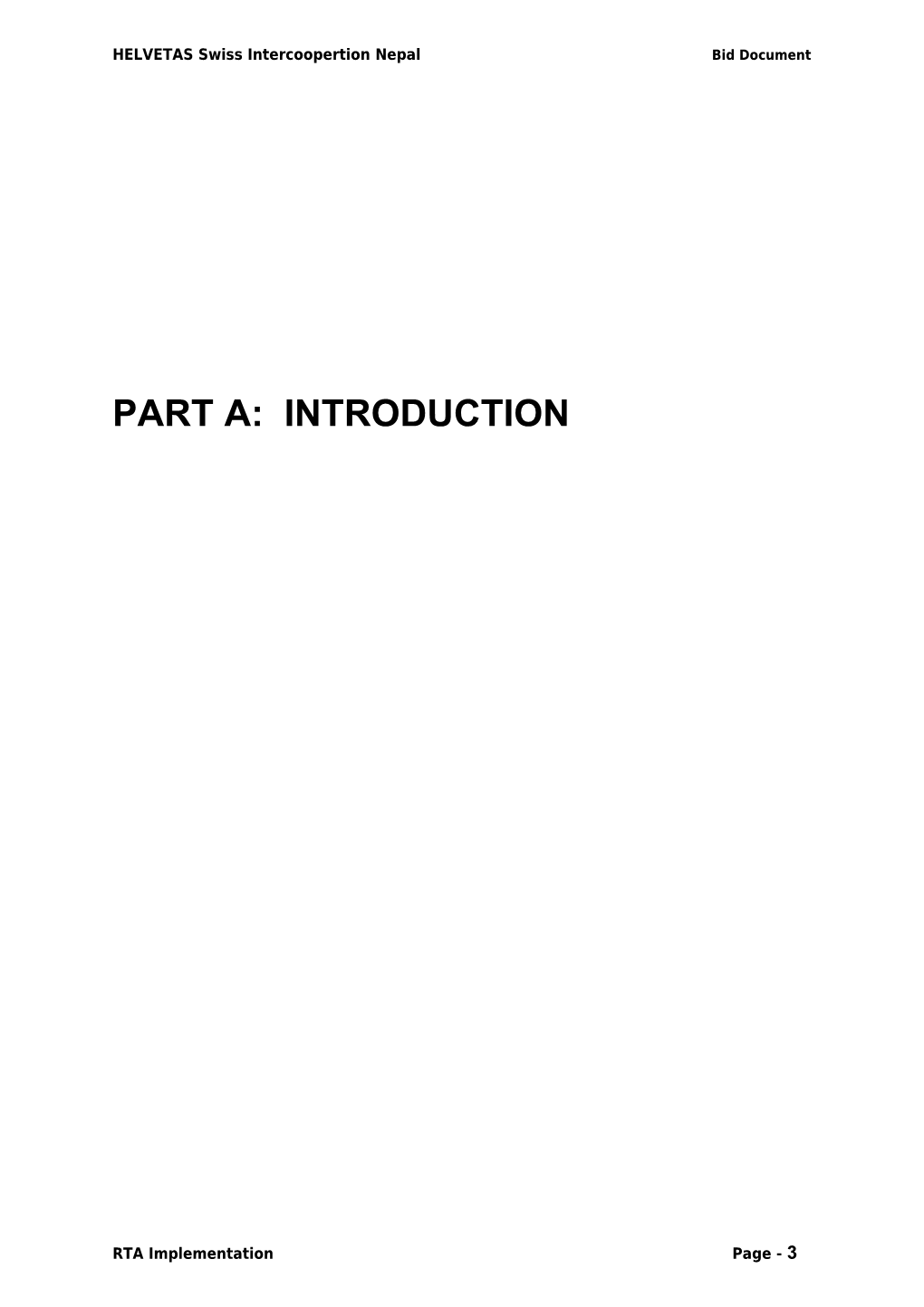 Section I : Instruction to Bidder