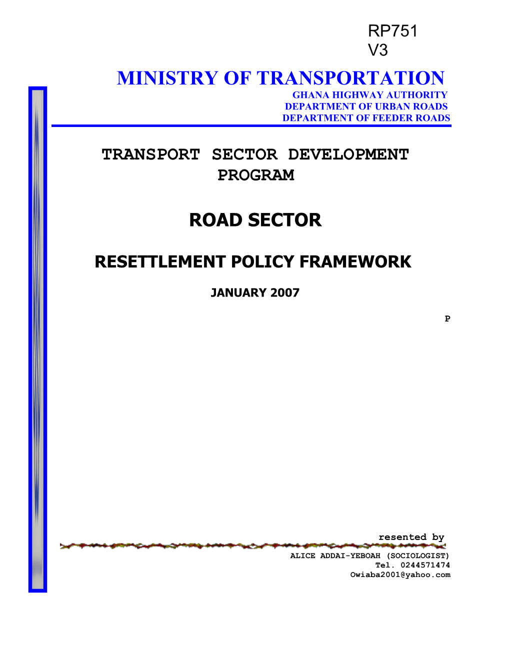 Ministry of Transportation