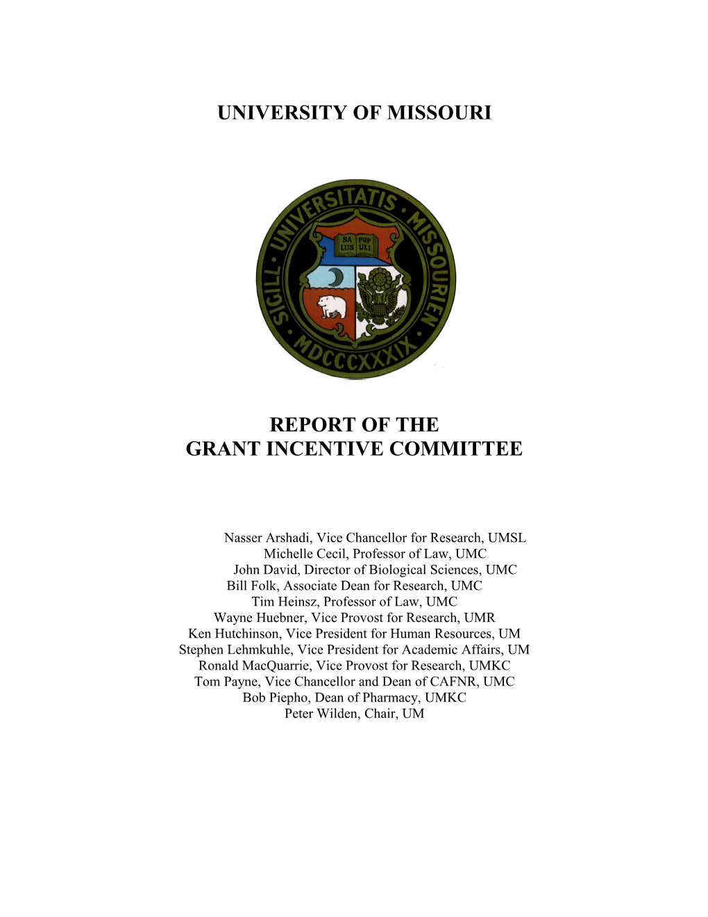 Faculty Grant Incentive Program