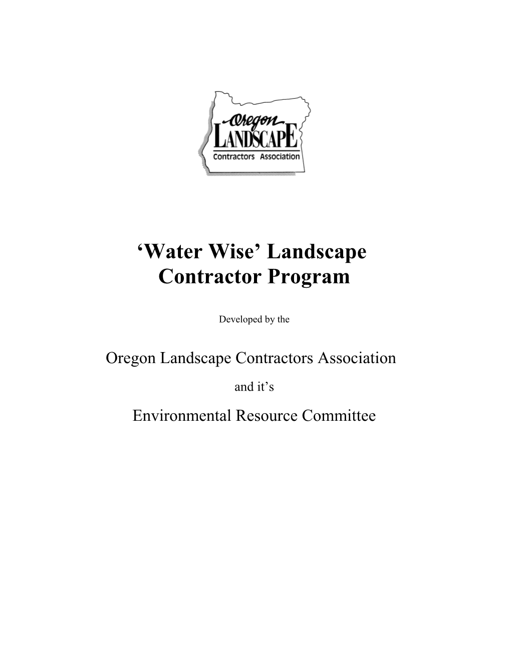 ‘Water Wise’ Landscape Contractor