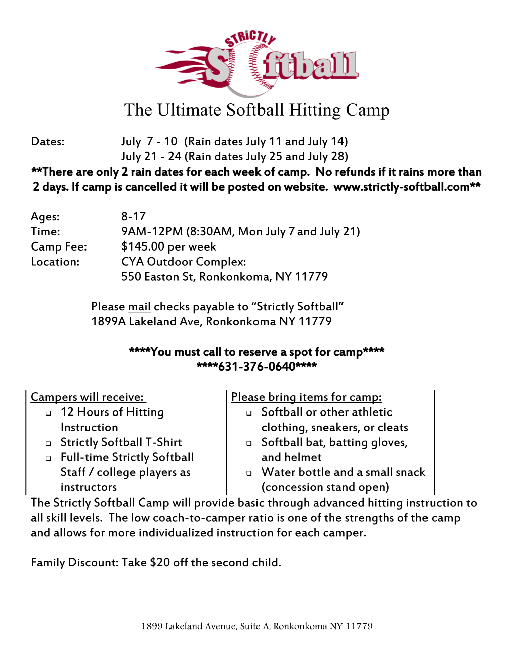 The Ultimate Softball Hitting Camp