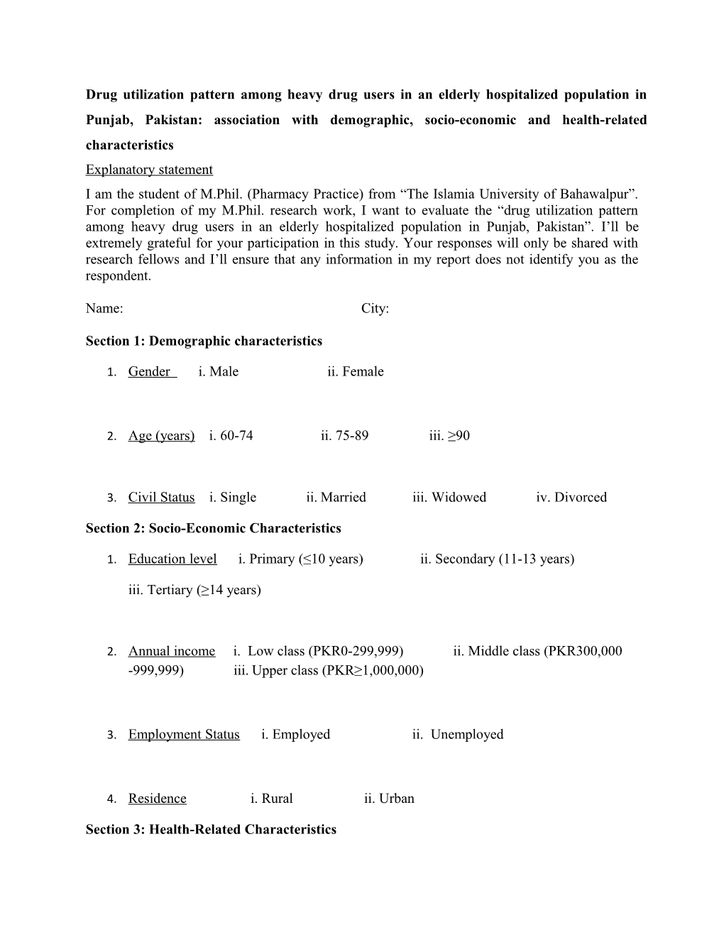 Drug Utilization Pattern Among Heavy Drug Users in an Elderly Hospitalized Population