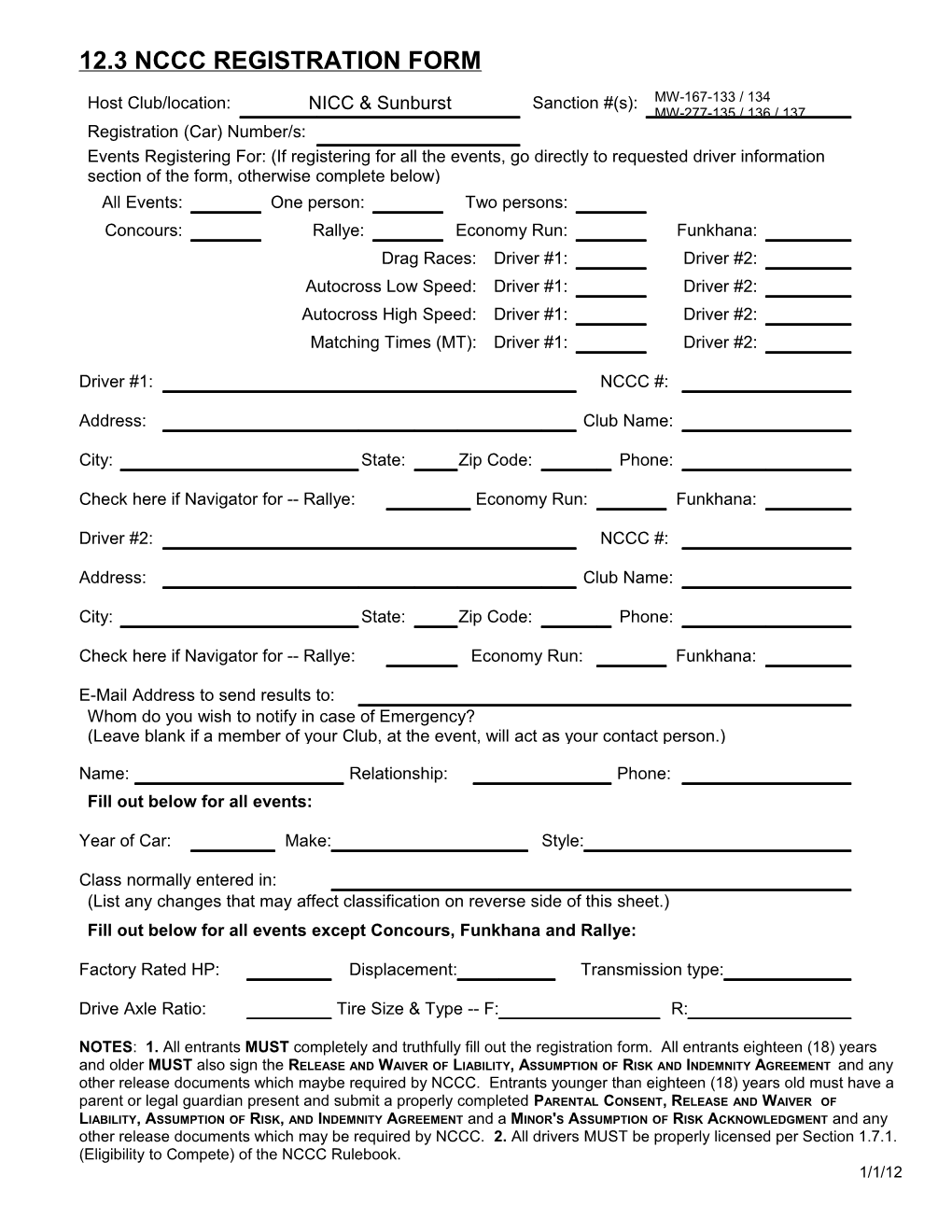 12.3 Nccc Registration Form