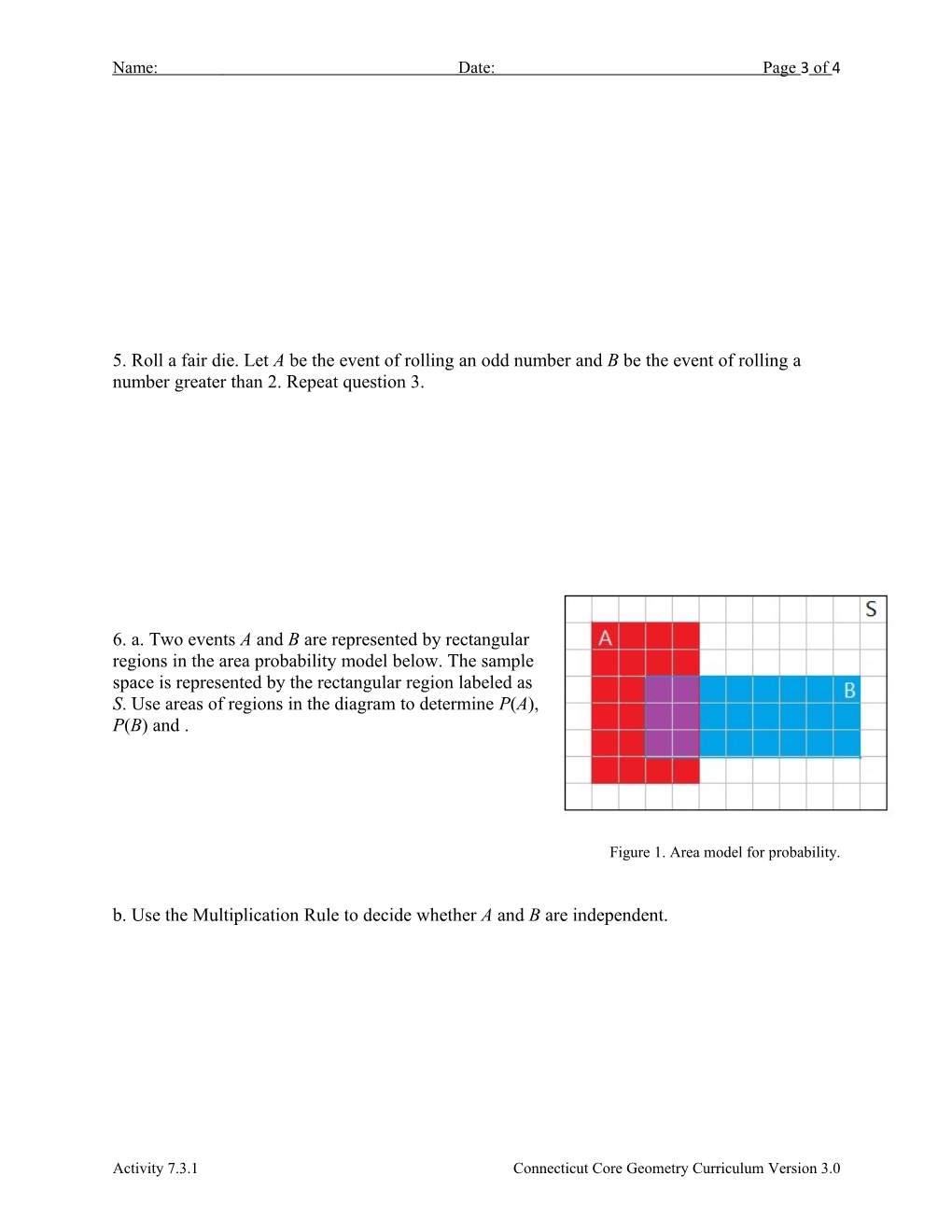 Activity 7.3.1: Independence and the Multiplication Rule
