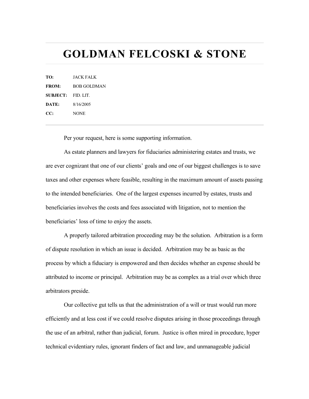 Goldman Felcoski & Stone