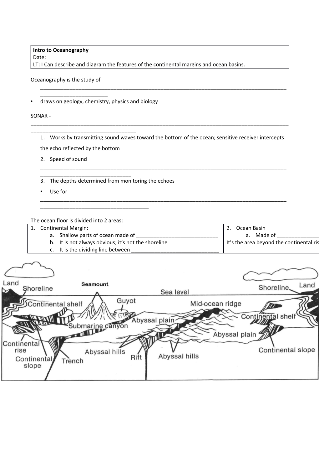 Intro to Oceanography s1