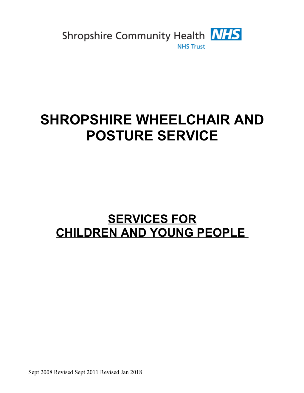 Shropshire Wheelchair and Posture Service