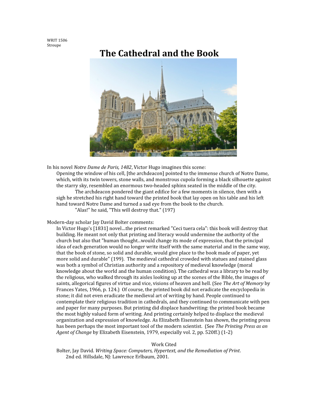 The Cathedral and the Book