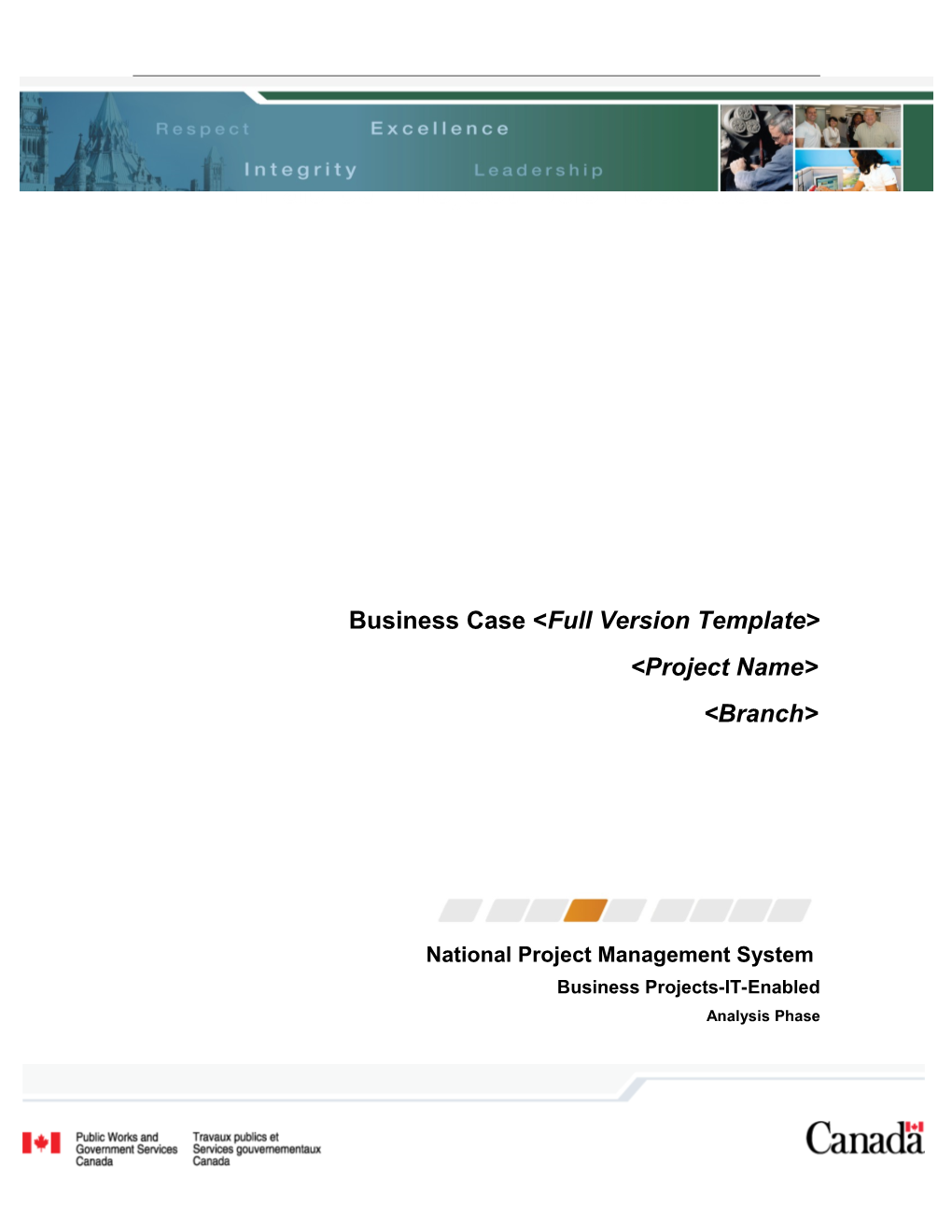 Business Casefull Version Template