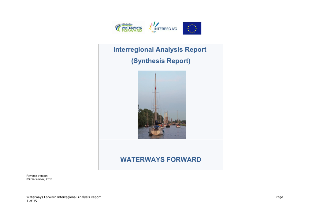 Waterways Forward Synthesis Report Page 4 of 33