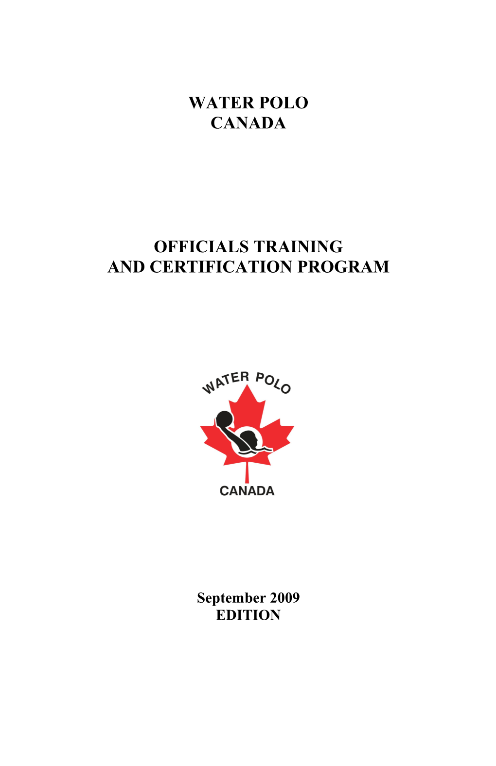 Officials Training