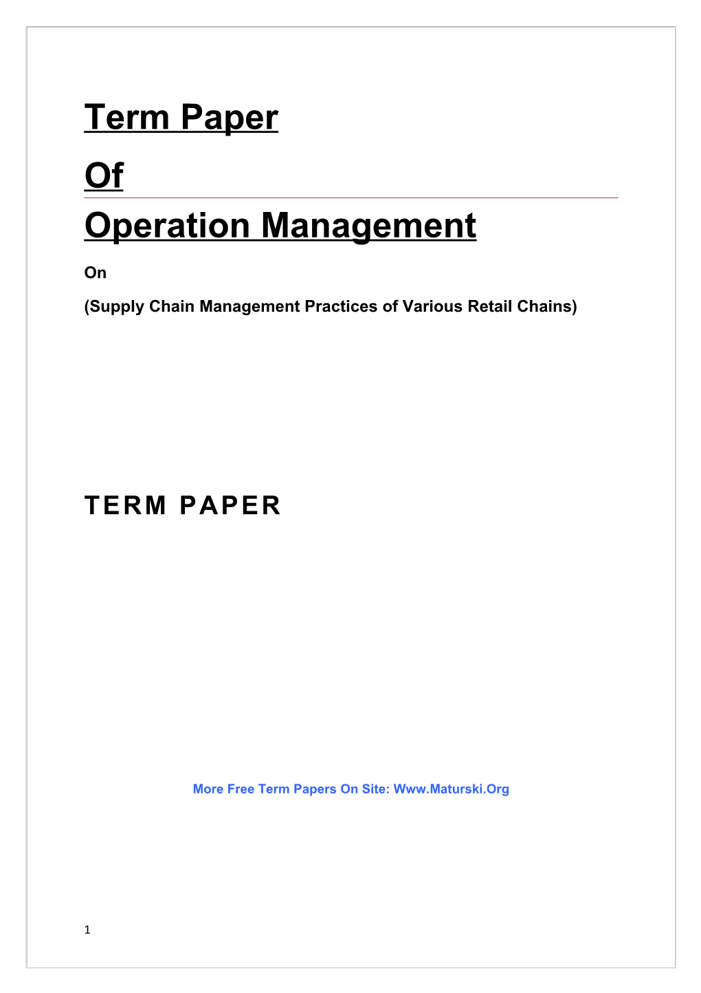 Supply Chain Management s5