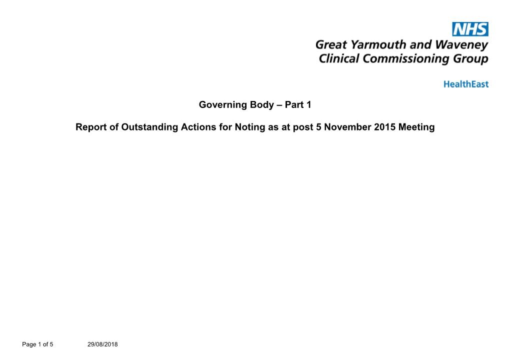 Clinical Commissioning Committee