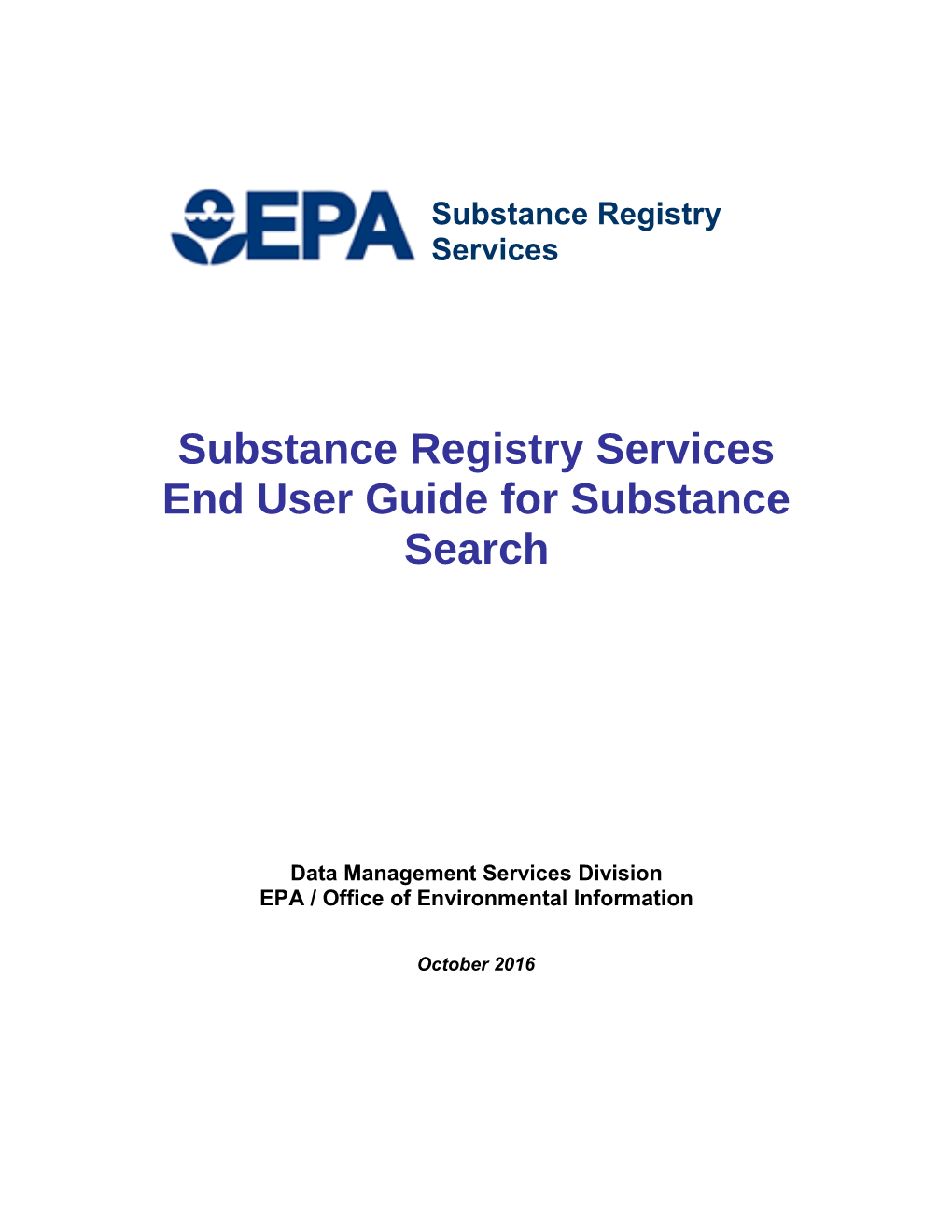 Substance Registry Services