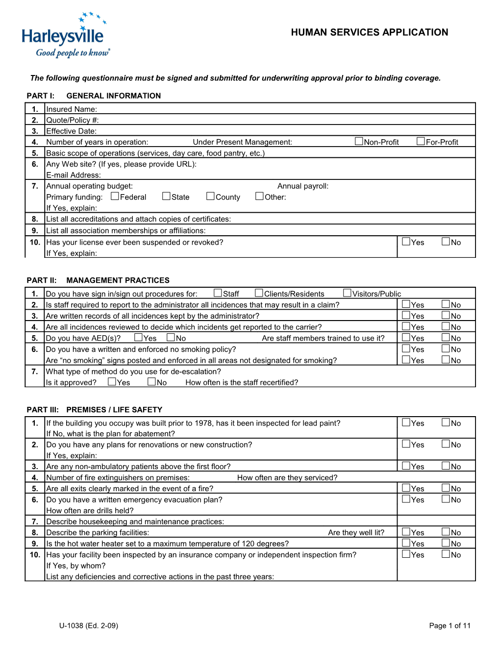 Human Services Application