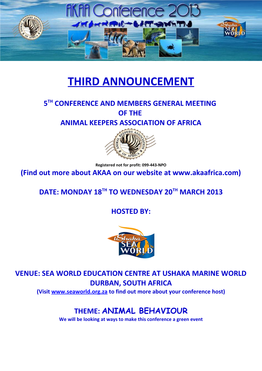 5Th Conference and Members General Meeting