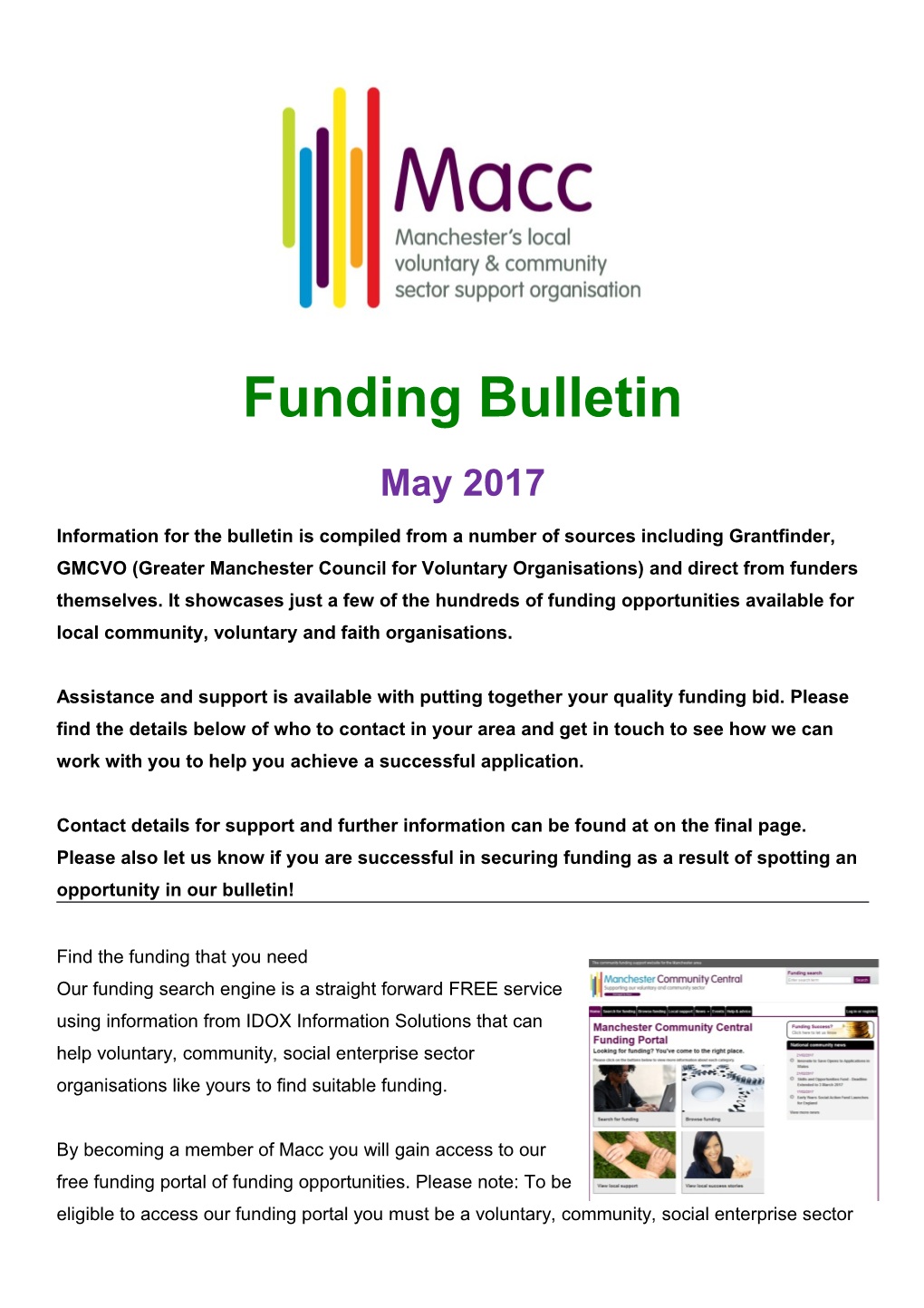 Funding Bulletin s1
