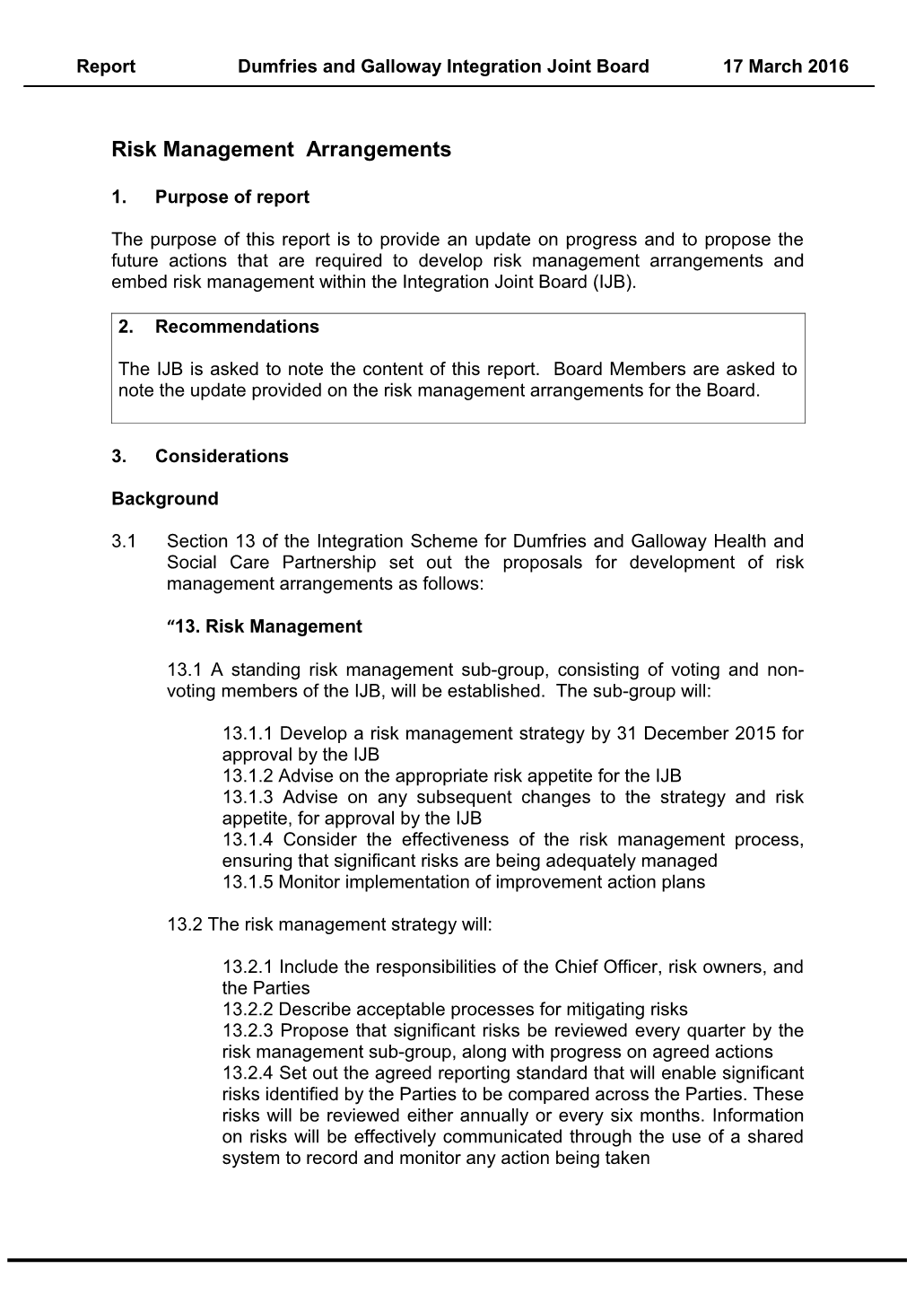 Committee Report to 13 May 2008 s2