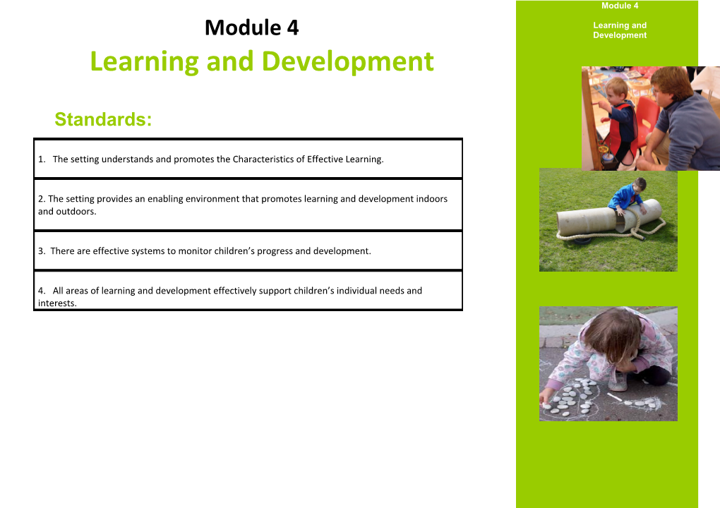 Module 4 - Learning and Development